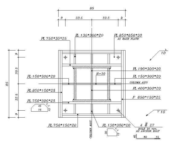 Earthquake Resistance Design Project Drawings in AutoCAD